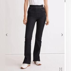 Madewell Pull On Flare Jeans Slit-Hem Edition NEW 26